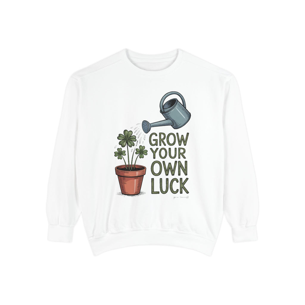 Gardener Sweatshirt, St Patrick's Day Gift For Gardener, Grow Your Own Luck Shirt, Plant Lover Sweatshirt, Shamrock Garden Gift, Lucky Gard…