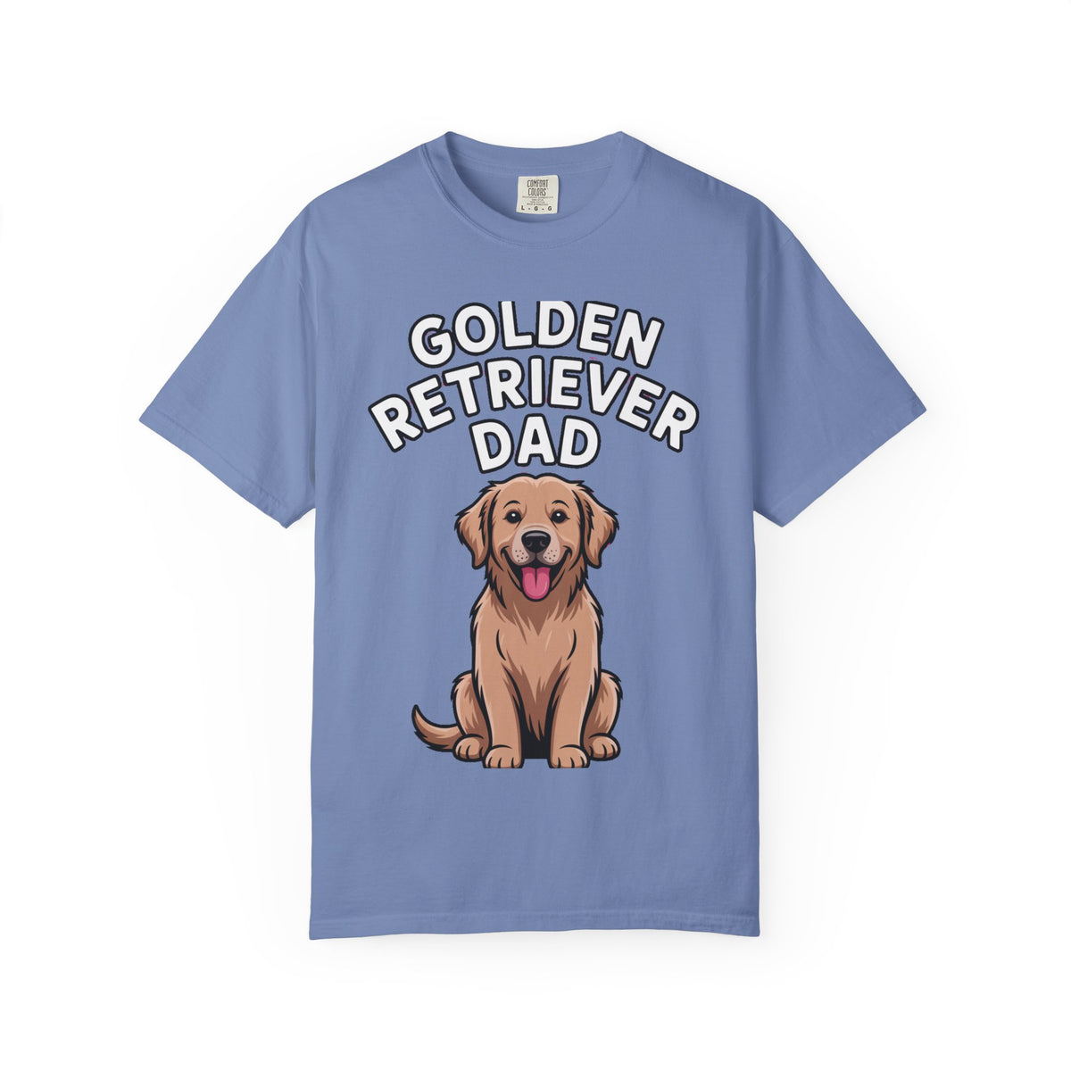 Golden Retriever Dad Shirt, Funny Dog Dad T-Shirt, Golden Retriever Owner Gift, Cute Cartoon Dog Tee, Dog Lover Shirt for Men