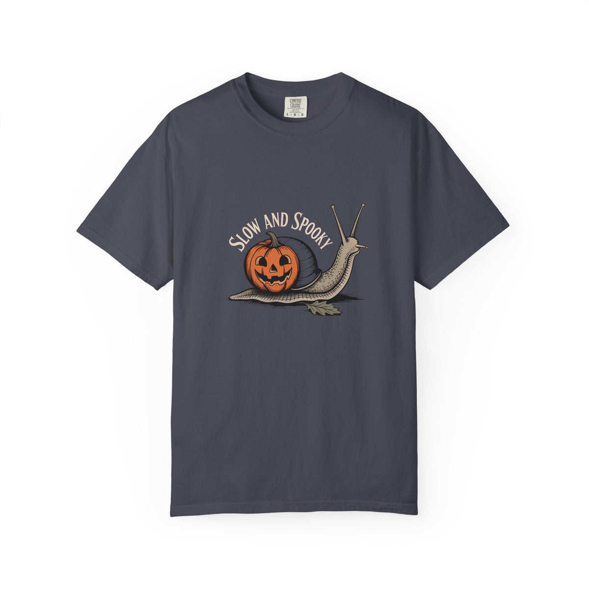 Slow And Spooky Snail Halloween Shirt, Vintage Pumpkin Snail T-Shirt, Cottagecore Halloween Tee, Funny Autumn Nature Gift