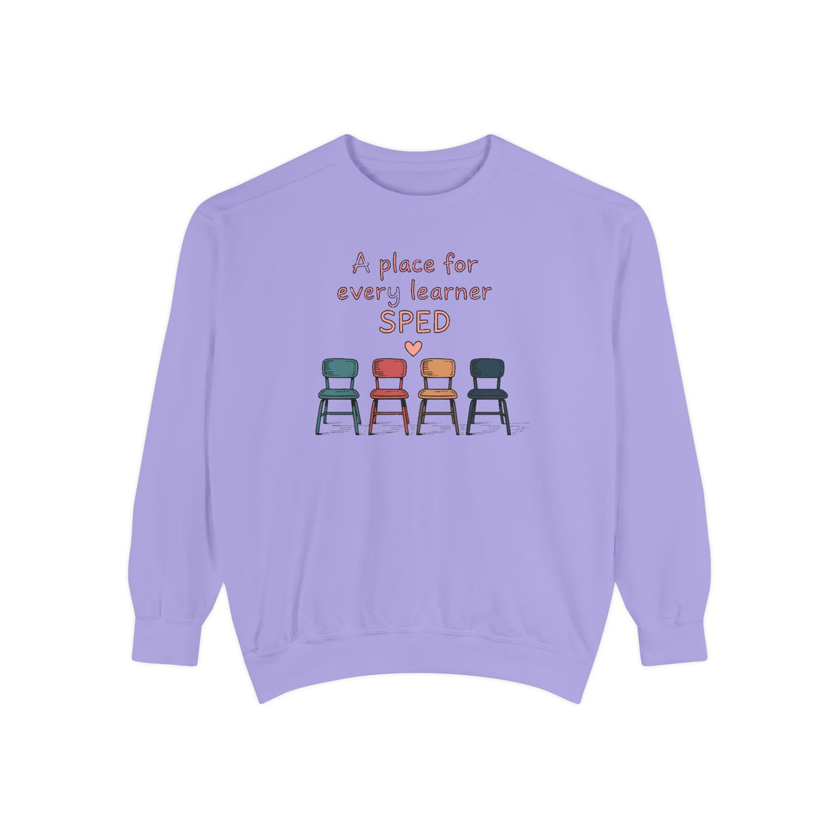SPED Teacher Sweatshirt, A Place For Every Learner, Back To School Gift For Special Education Teacher, Inclusion Classroom Tee
