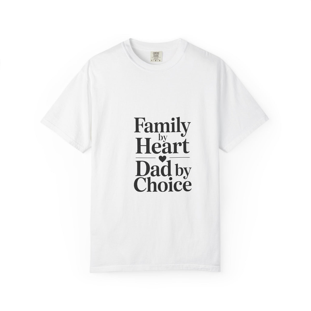 Bonus Dad Shirt, Family By Heart Dad By Choice Tee, Father's Day Gift For Bonus Dad, Stepdad Gift Shirt, Minimalist Dad Tee, Gift For Stepd…