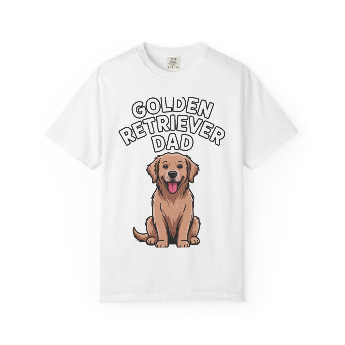 Golden Retriever Dad Shirt, Funny Dog Dad T-Shirt, Golden Retriever Owner Gift, Cute Cartoon Dog Tee, Dog Lover Shirt for Men