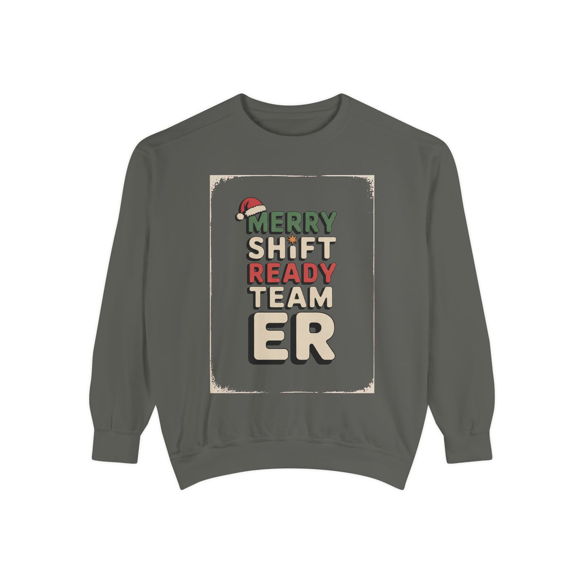 ER Nurse Sweatshirt, Merry Shift Ready Team, Christmas Gift For ER Nurse Crew, Emergency Room Nurse Crewneck, ER Team Holiday Shirt