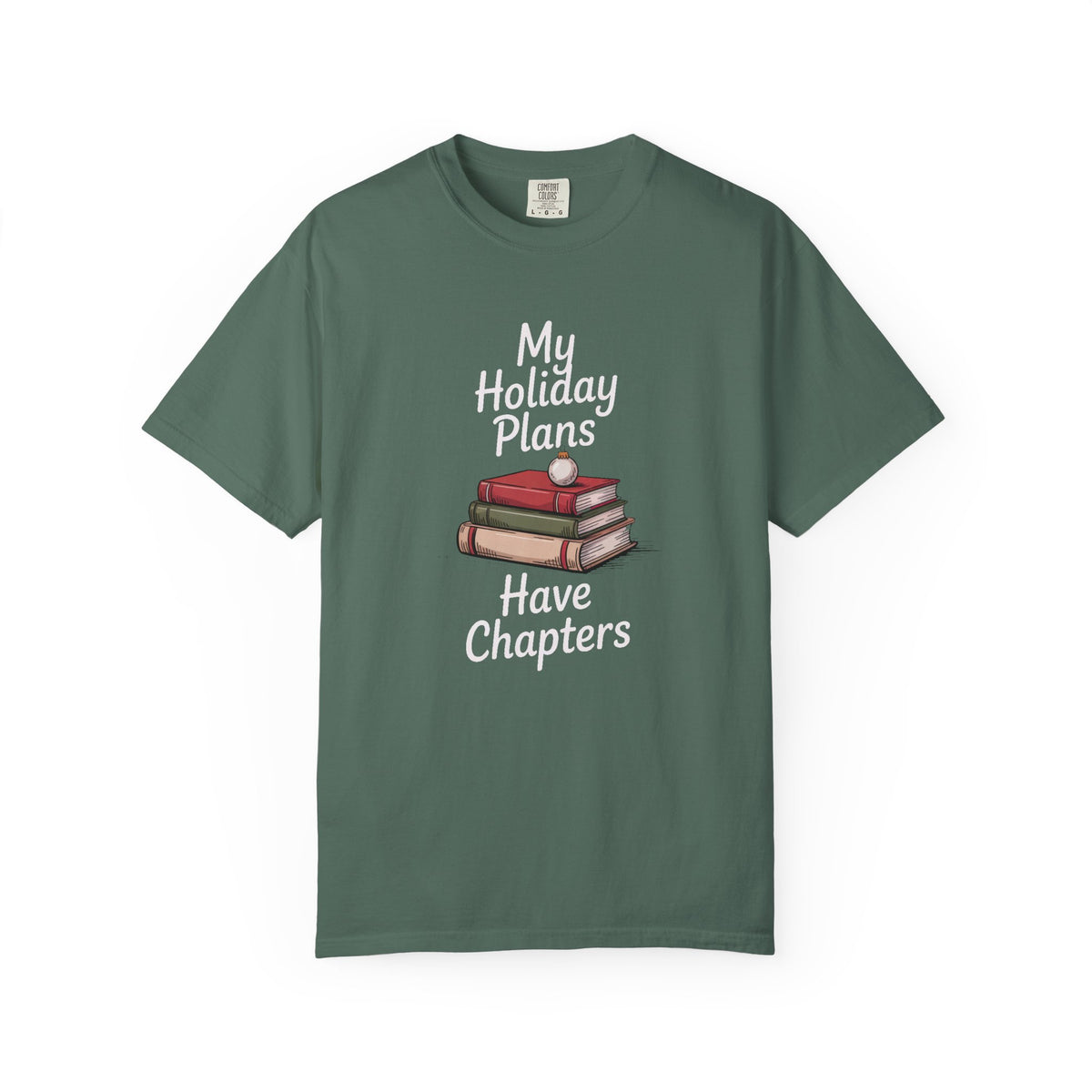 Bookish Christmas Shirt, My Holiday Plans Have Chapters, Book Lover Christmas Gift, Funny Reader Tee, Bookworm Holiday Shirt, Book Club Chr…