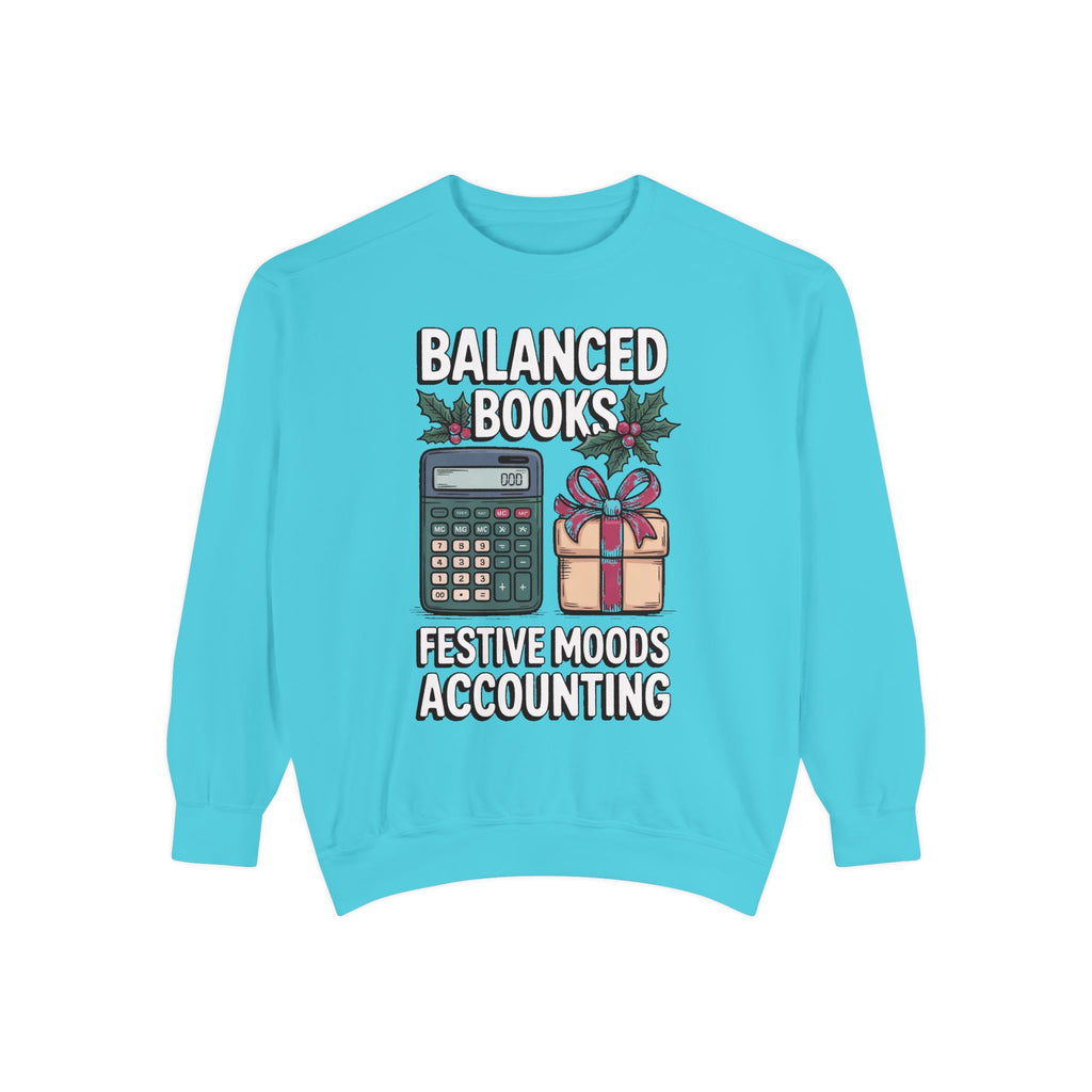 Accountant Christmas Sweatshirt, Balanced Books Festive Moods, Accounting Team Gift, Funny Accountant Crewneck, Christmas Gift For Accounta…