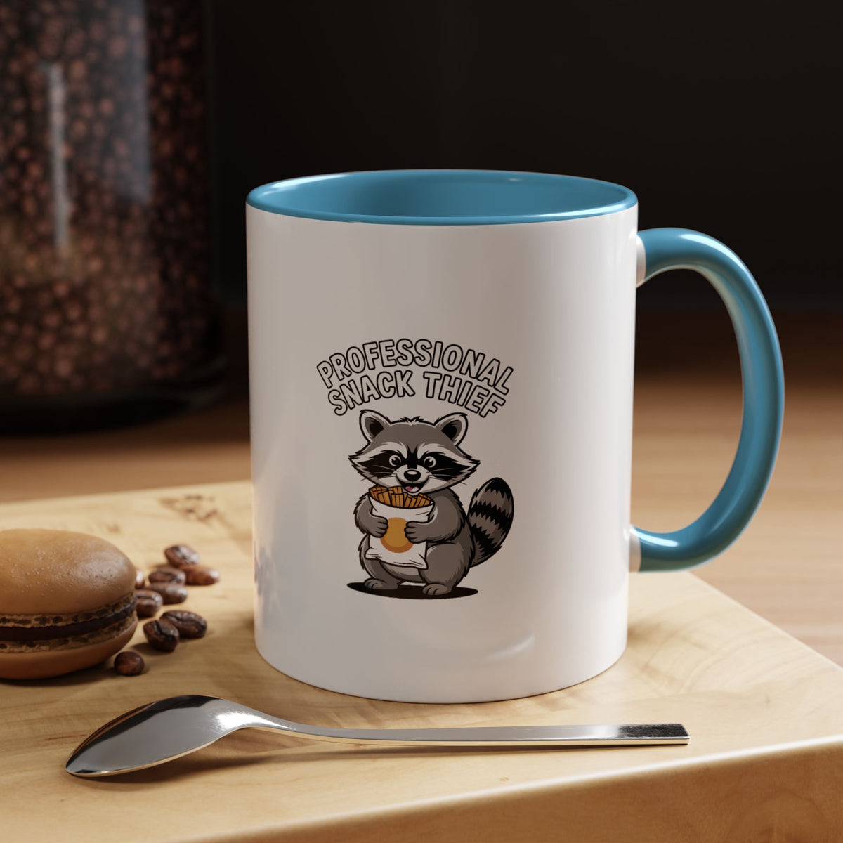 Professional Snack Thief Raccoon Mug, Funny Raccoon Coffee Mug, Cute Chip Thief Ceramic Mug, Snack Lover Gift, Trash Panda Mug