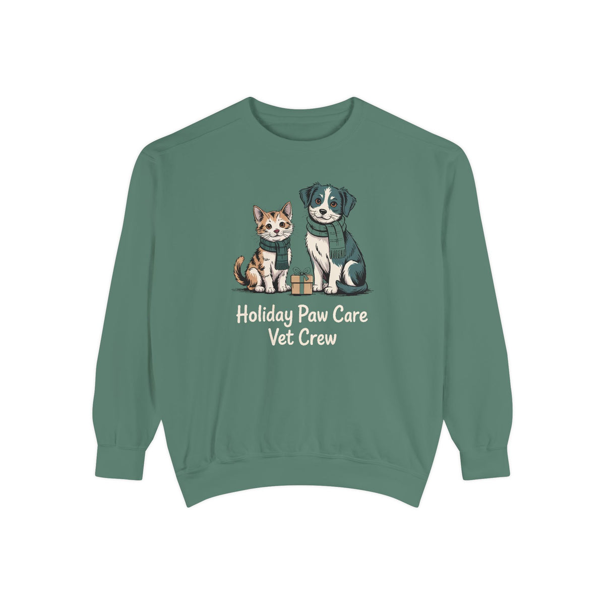 Vet Crew Sweatshirt, Holiday Paw Care Christmas Gift For Veterinarian, Vet Tech Christmas Shirt, Veterinary Crew Holiday Sweatshirt, Vet Of…
