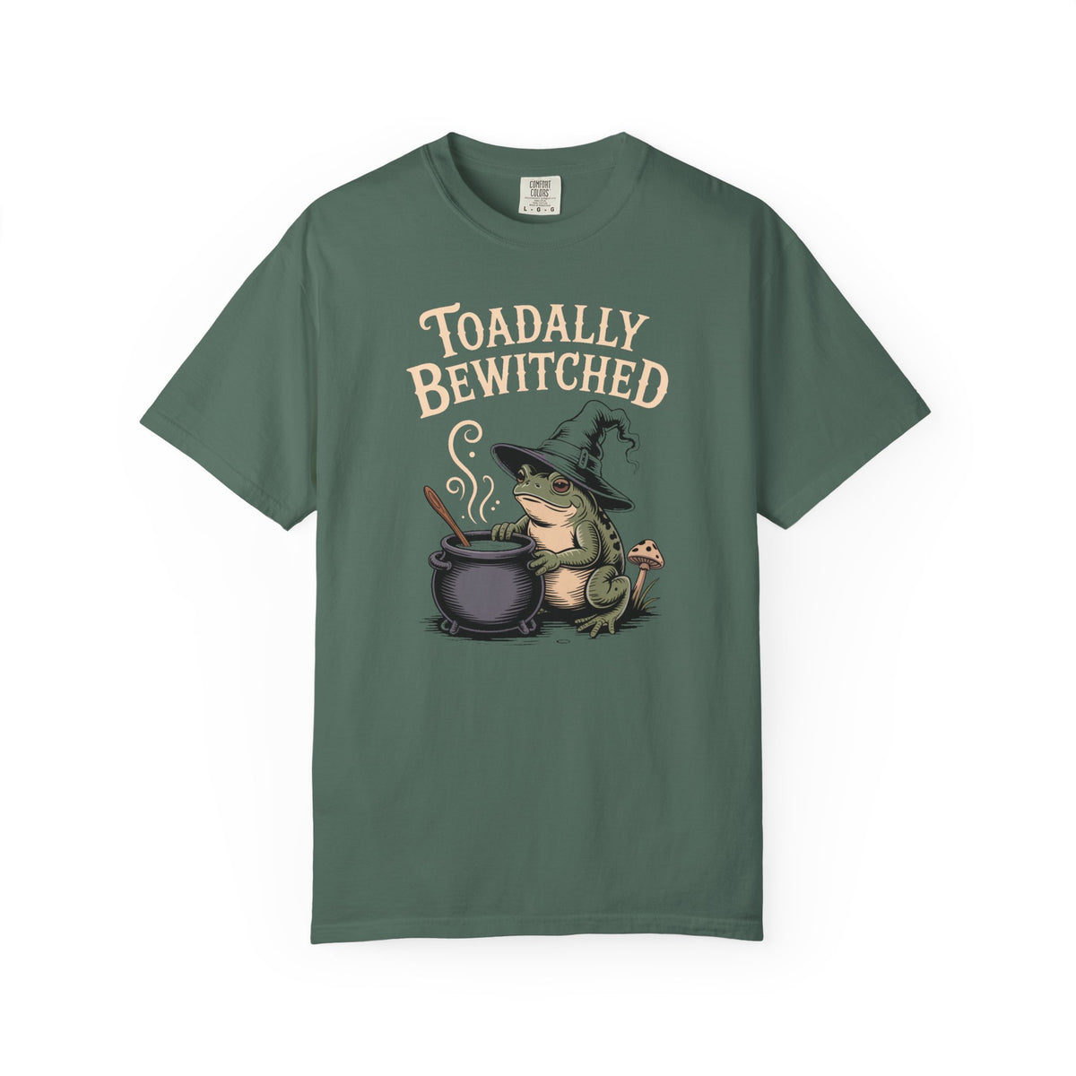 Toadally Bewitched Halloween Shirt, Cute Witch Toad T-Shirt, Vintage Storybook Frog Tee, Spooky Season Cottagecore Gift