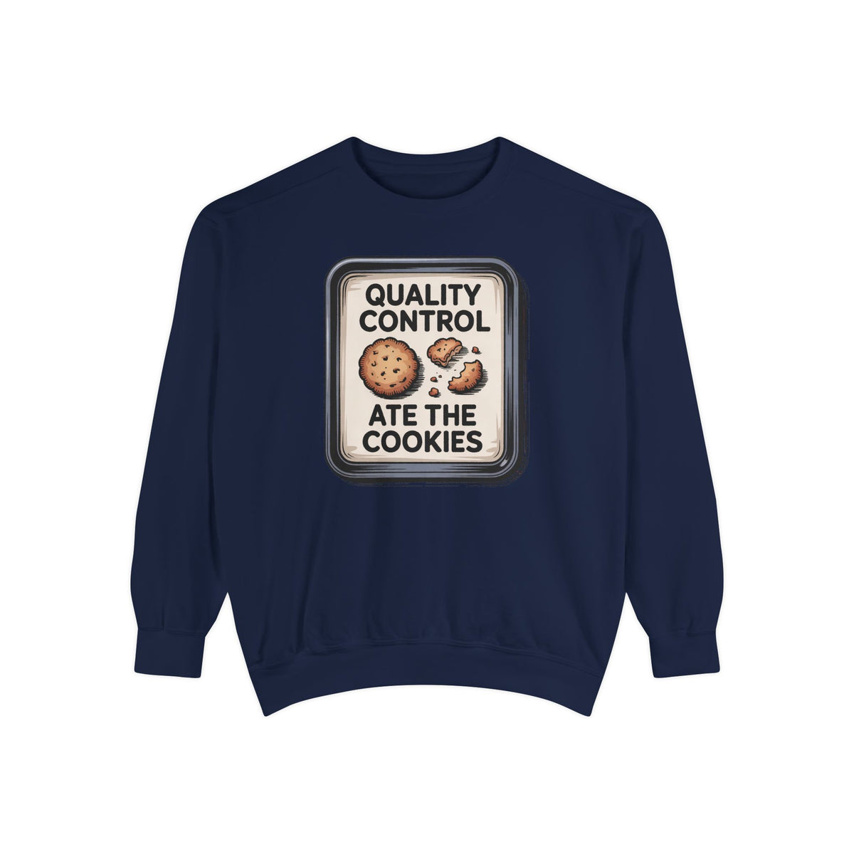 Baker Christmas Sweatshirt, Quality Control Ate The Cookies, Funny Christmas Gift For Baker, Holiday Cookie Crewneck, Funny Baking Tee