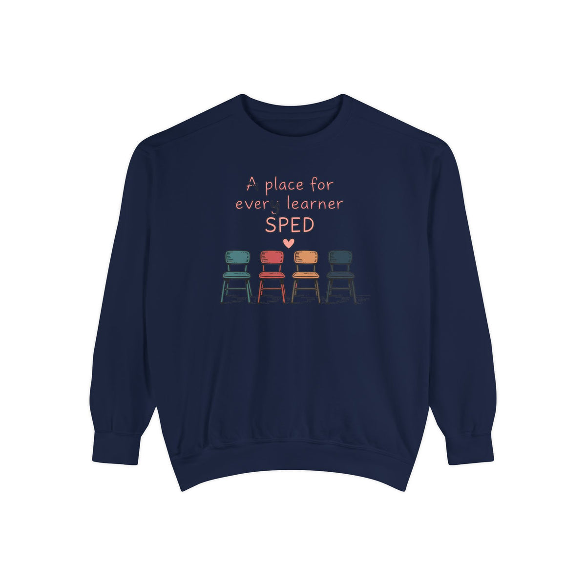 SPED Teacher Sweatshirt, A Place For Every Learner, Back To School Gift For Special Education Teacher, Inclusion Classroom Tee