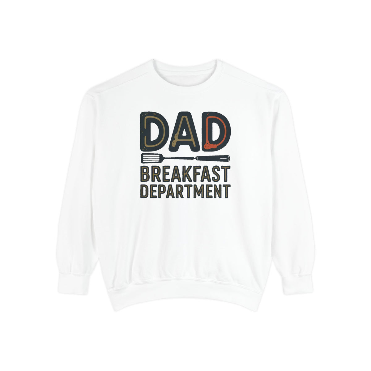 Dad Sweatshirt, Breakfast Department, Father's Day Gift For Dad Who Cooks, Funny Cooking Dad Crewneck, Retro Grilling Dad Gift