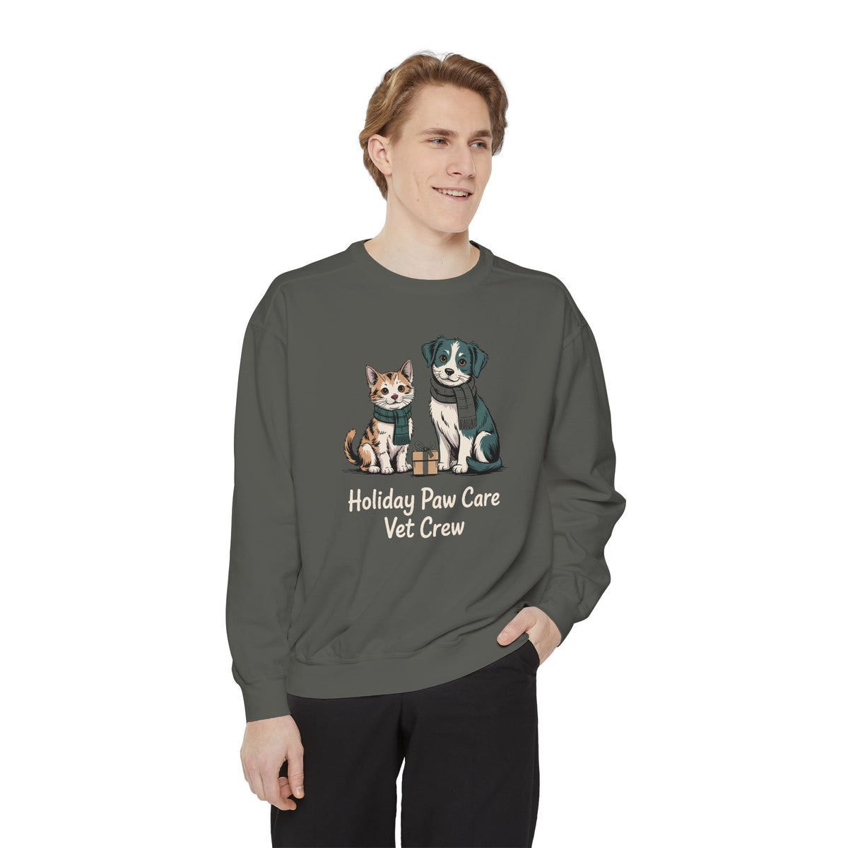 Vet Crew Sweatshirt, Holiday Paw Care Christmas Gift For Veterinarian, Vet Tech Christmas Shirt, Veterinary Crew Holiday Sweatshirt, Vet Of…