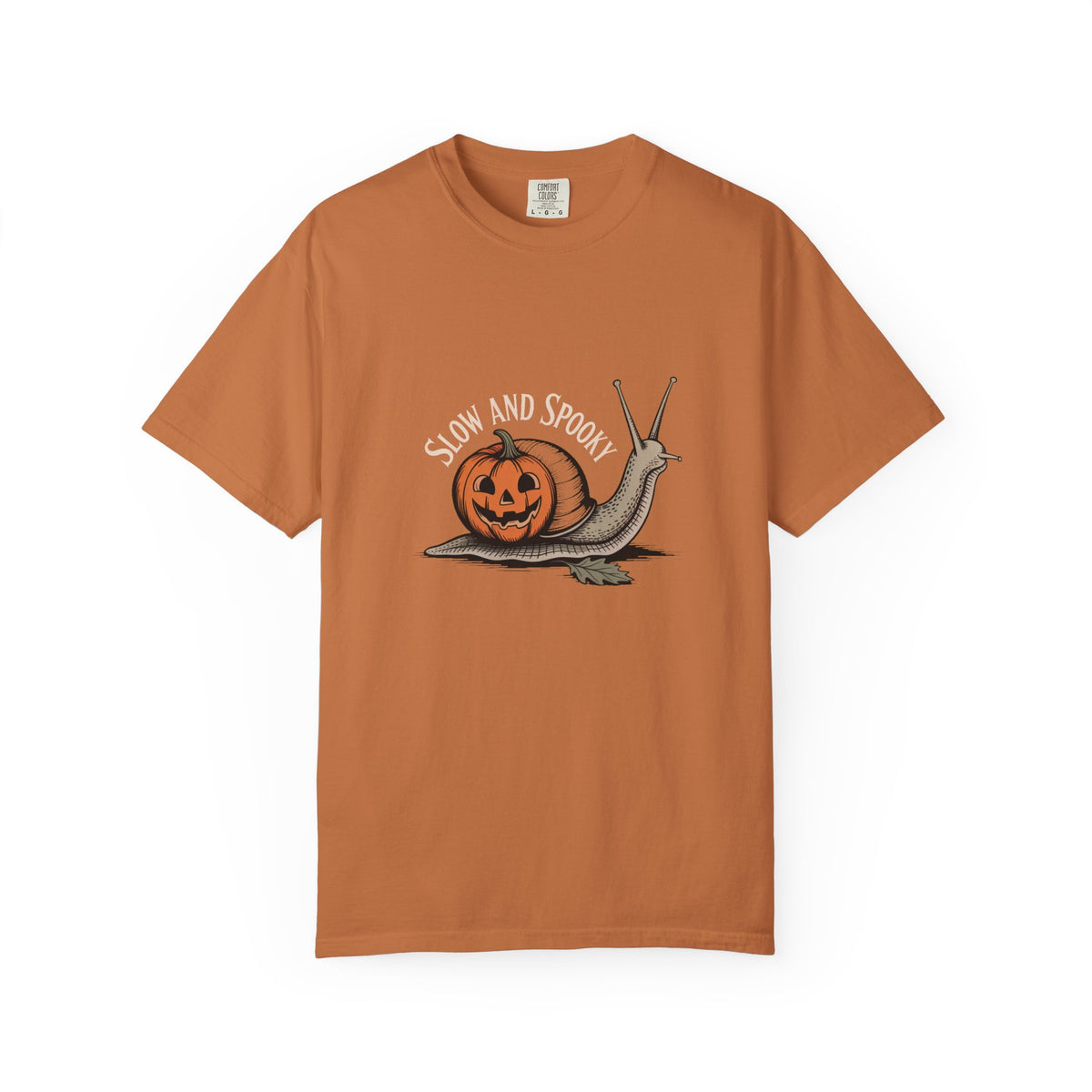 Slow And Spooky Snail Halloween Shirt, Vintage Pumpkin Snail T-Shirt, Cottagecore Halloween Tee, Funny Autumn Nature Gift