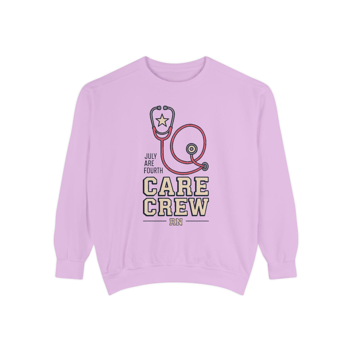 RN Sweatshirt, Fourth of July Nurse Gift, Care Crew Sweatshirt, Patriotic Nurse Shirt, July 4th Nursing Crew Tee, Nurse Appreciation Gift