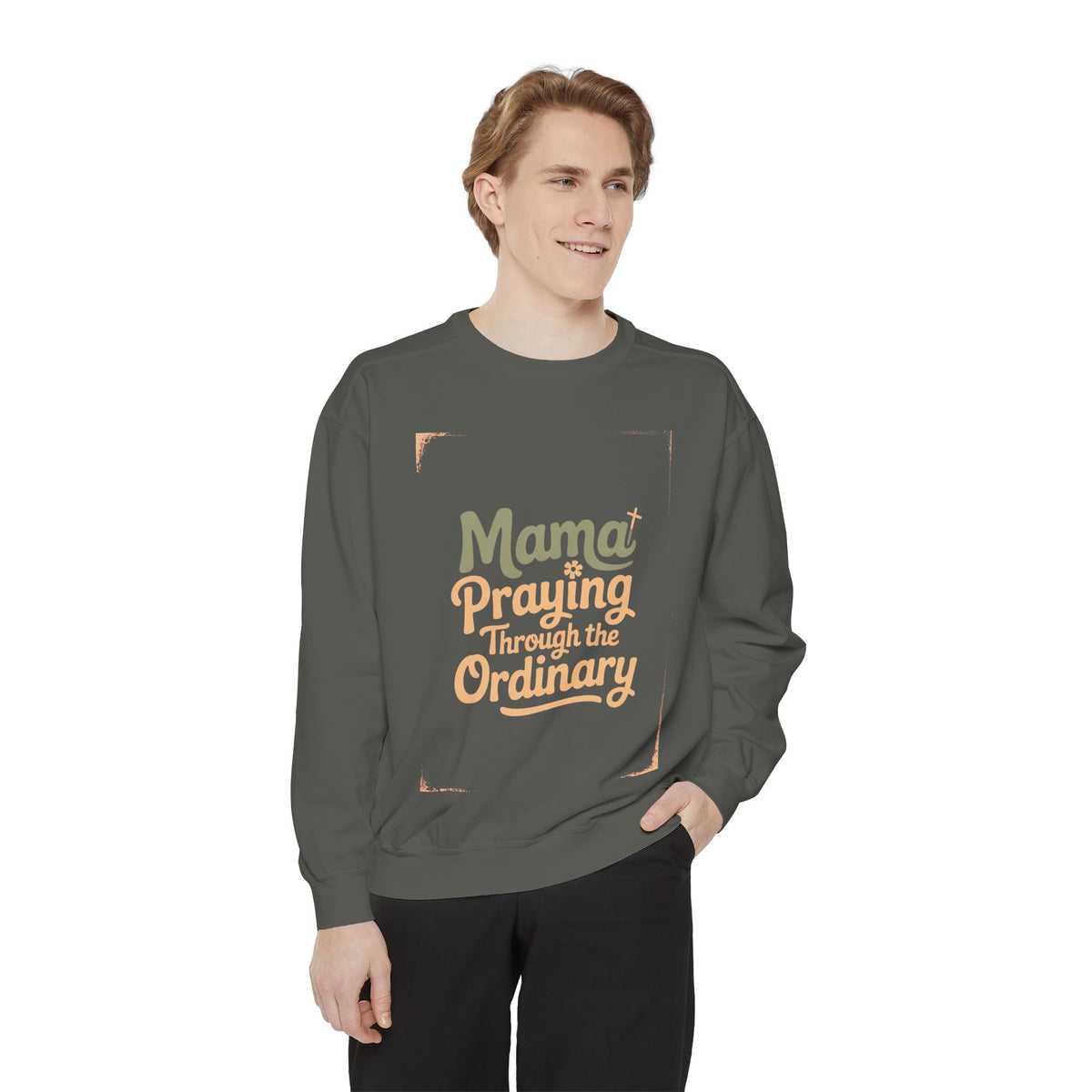 Christian Mom Sweatshirt, Praying Through The Ordinary Crewneck, Faith Based Gift For Mom, Mama Sweatshirt, Religious Mom Gift