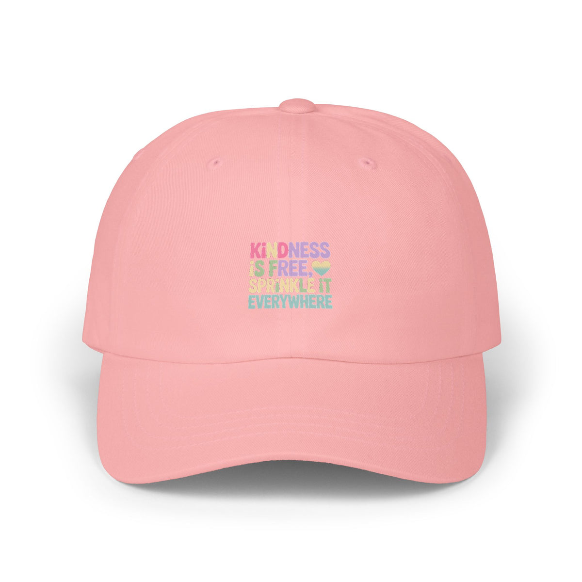 Kindness Is Free Dad Cap, Sprinkle It Everywhere Embroidered Hat, Positive Message Cap, Inspirational Gift for Her Him