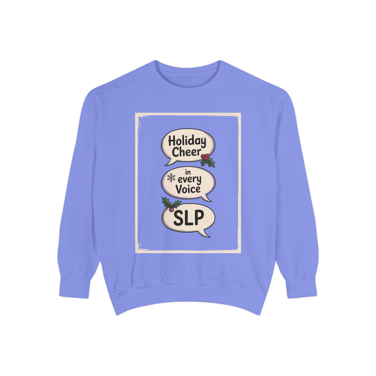 SLP Christmas Sweatshirt, Holiday Cheer In Every Voice, Speech Language Pathologist Gift, SLP Crew Christmas Shirt, Speech Therapist Holida…