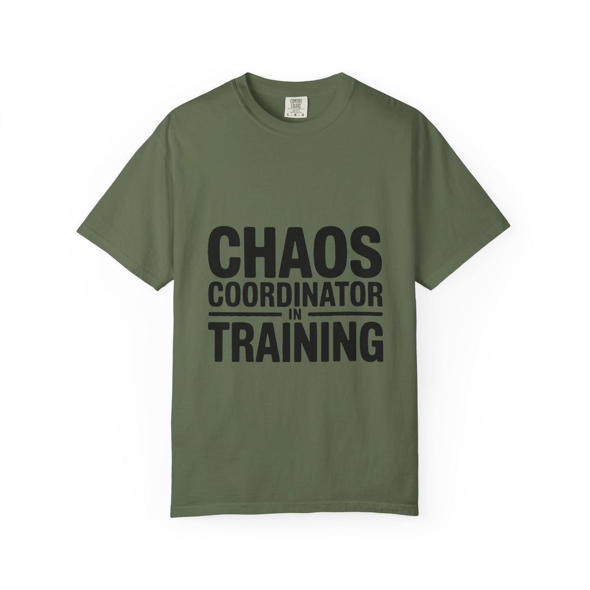 Chaos Coordinator In Training Shirt, Funny Bold Typography Tee, Sarcastic Mom Life T-Shirt, Gift for New Parents or Teachers