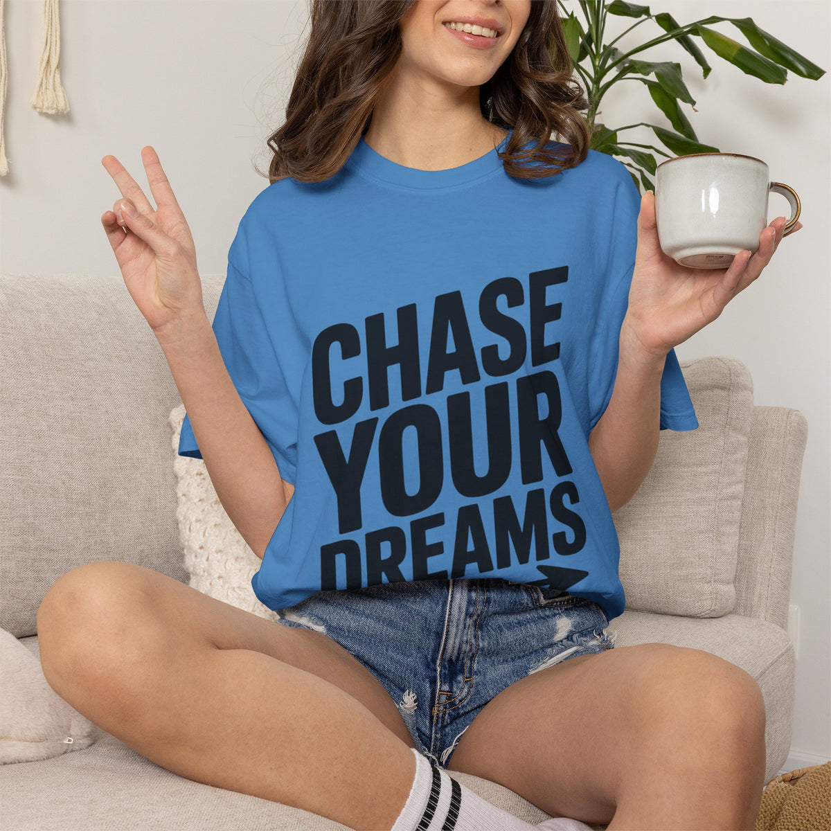 Chase Your Dreams Typography T-Shirt