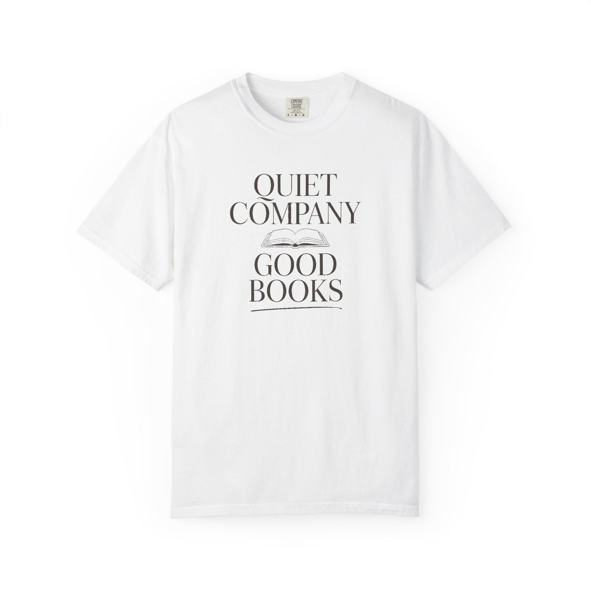Introvert Reader Shirt, Quiet Company Good Books Tee, Bookish Gift For Introverts, Reading Hobby Shirt, Book Lover Gift, Minimalist Book Tee
