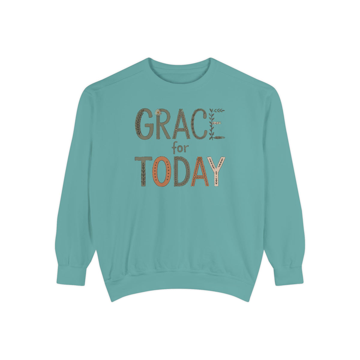 Christian Gift For Women, Grace For Today Sweatshirt, Faith Based Crewneck, Religious Sweatshirt Gift, Christian Woman Gift, Inspirational…