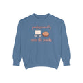 Remote Worker Sweatshirt, Professionally Near The Snacks, Funny Work From Home Gift, Sarcastic Office Crewneck, Coworker Christmas Gift, WF…