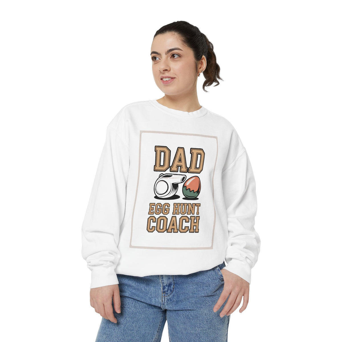 Dad Easter Sweatshirt, Egg Hunt Coach Shirt, Funny Easter Gift For Dad, Dad Easter Crewneck, Easter Sweatshirt For Him, Coach Dad Gift