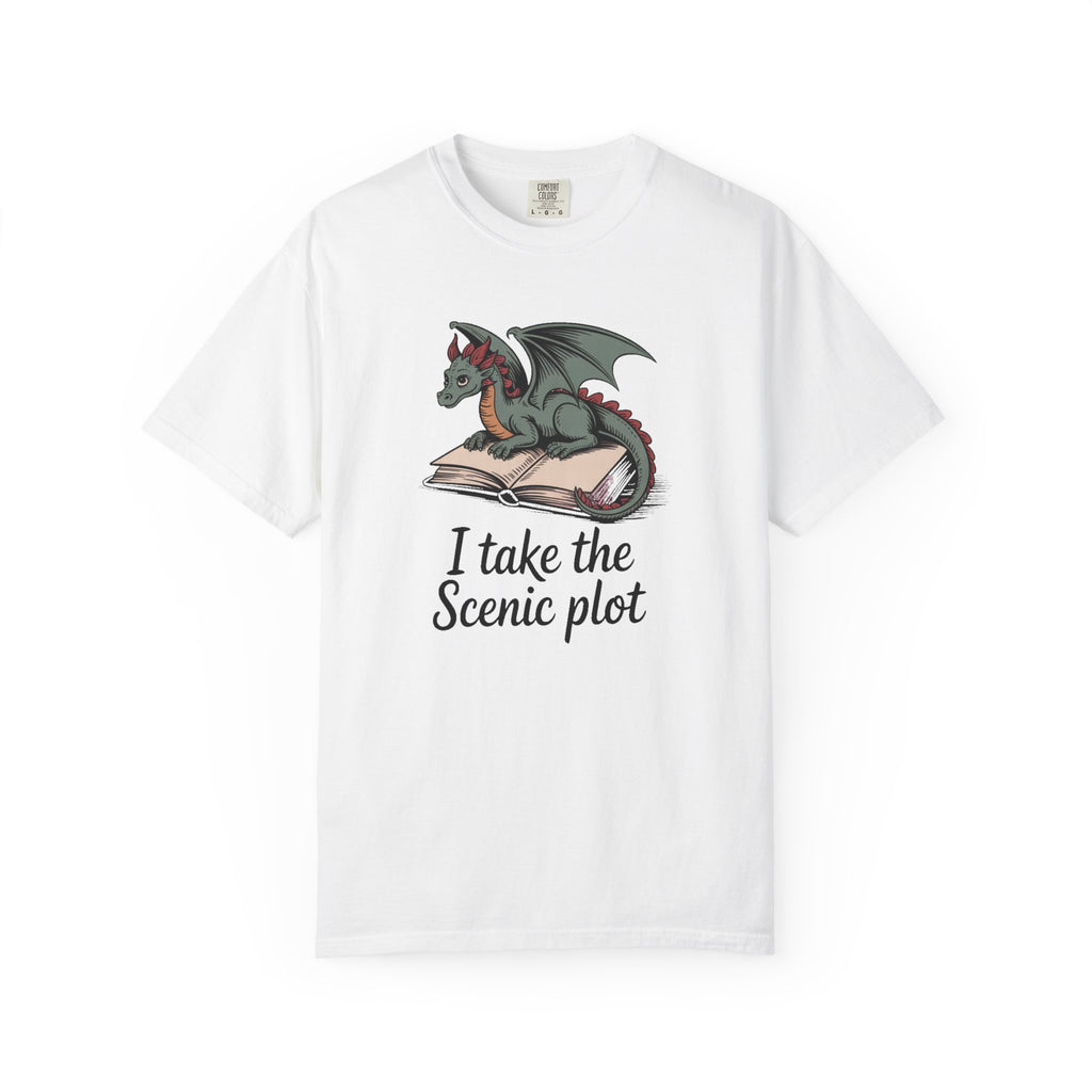 Fantasy Reader Shirt, I Take The Scenic Plot, Dragon Book Lover Gift, Bookworm T-Shirt, Fantasy Book Lover Tee, Reading Hobby Shirt
