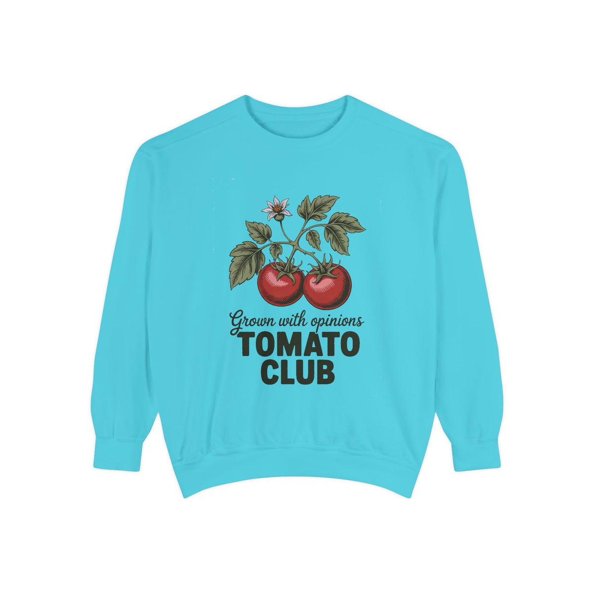Gardener Sweatshirt, Tomato Club Gift For Gardener, Grown With Opinions Funny Garden Crewneck, Vegetable Gardening Hobby Gift