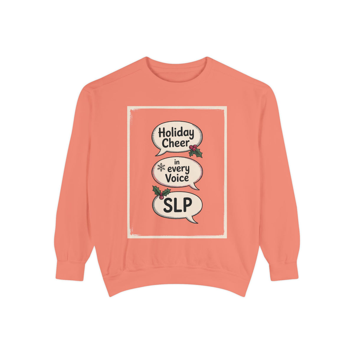 SLP Christmas Sweatshirt, Holiday Cheer In Every Voice, Speech Language Pathologist Gift, SLP Crew Christmas Shirt, Speech Therapist Holida…