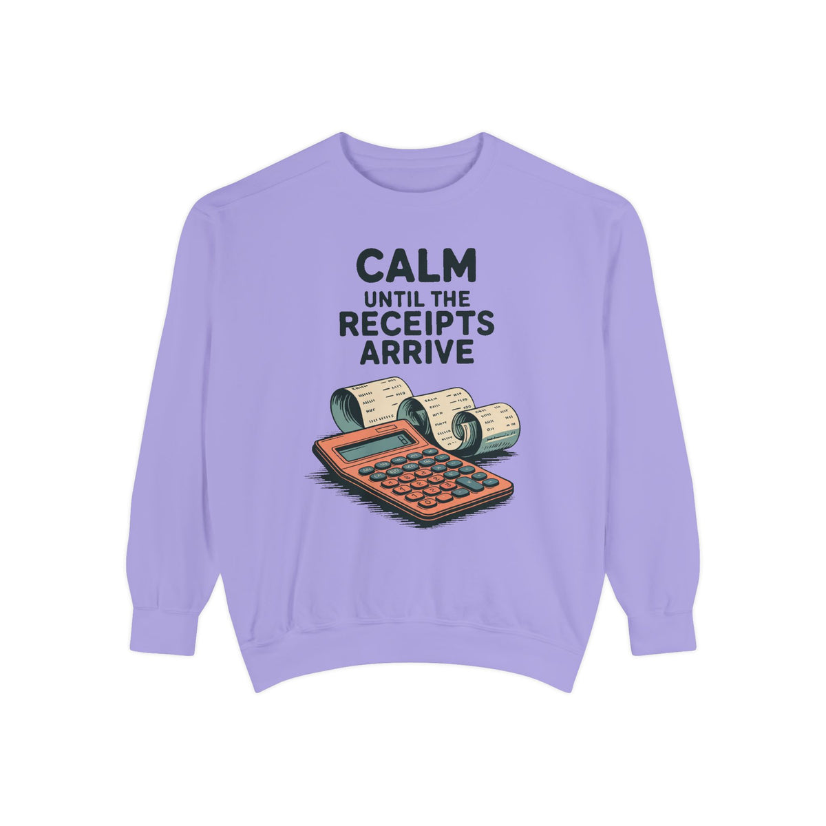 Accountant Sweatshirt, Calm Until The Receipts Arrive, Funny Accountant Gift, Tax Season Sweatshirt, Sarcastic Accounting Crewneck, CPA Gift