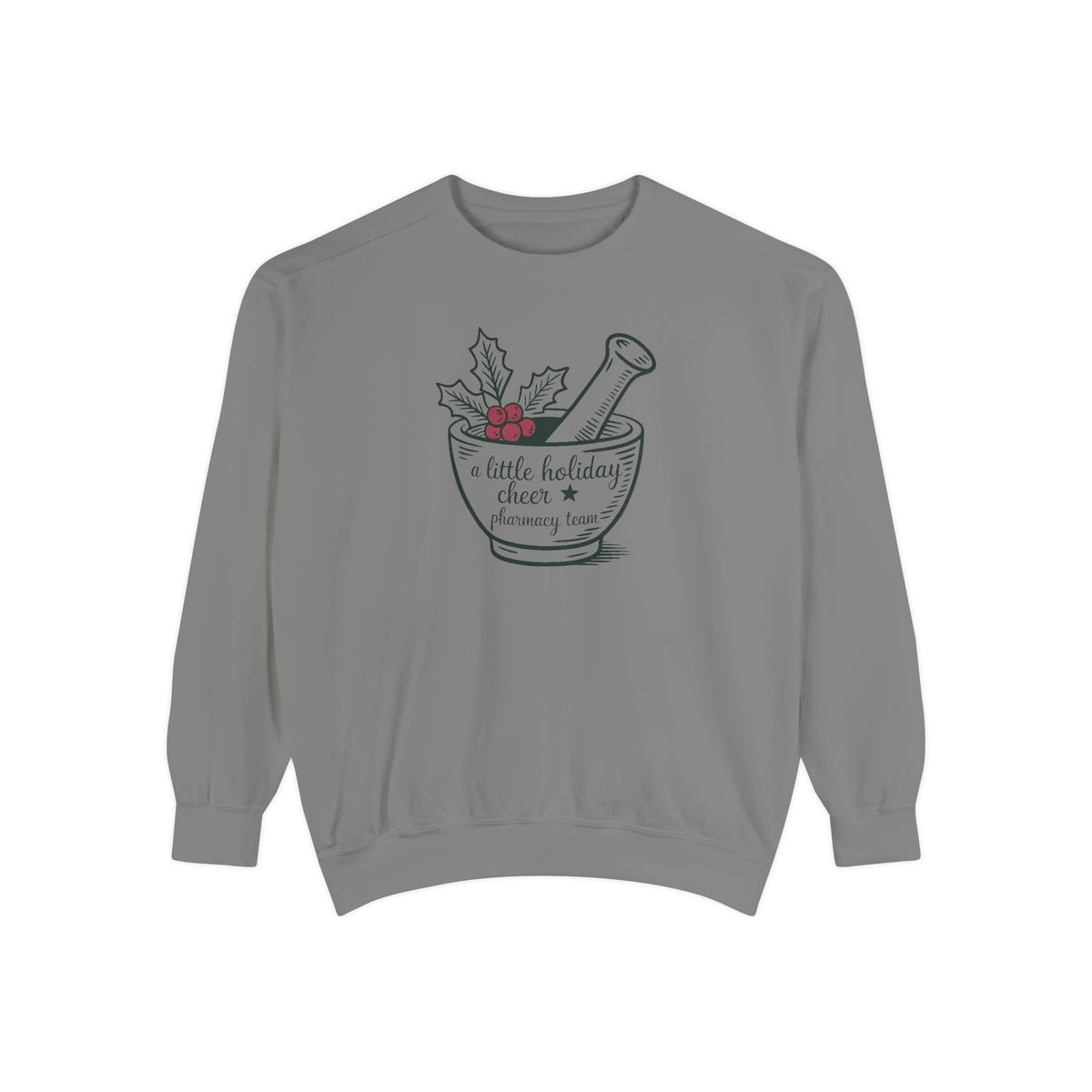Pharmacy Team Sweatshirt, Christmas Gift For Pharmacist, A Little Holiday Cheer Crewneck, Pharmacy Christmas Crew Shirt, Pharm Tech Holiday…
