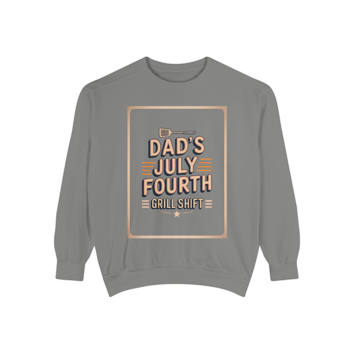 Dad BBQ Sweatshirt, Fourth Of July Grill Master Gift, Dad's Grill Shift Crewneck, Patriotic Dad Gift, Funny July 4th Sweatshirt For Dad