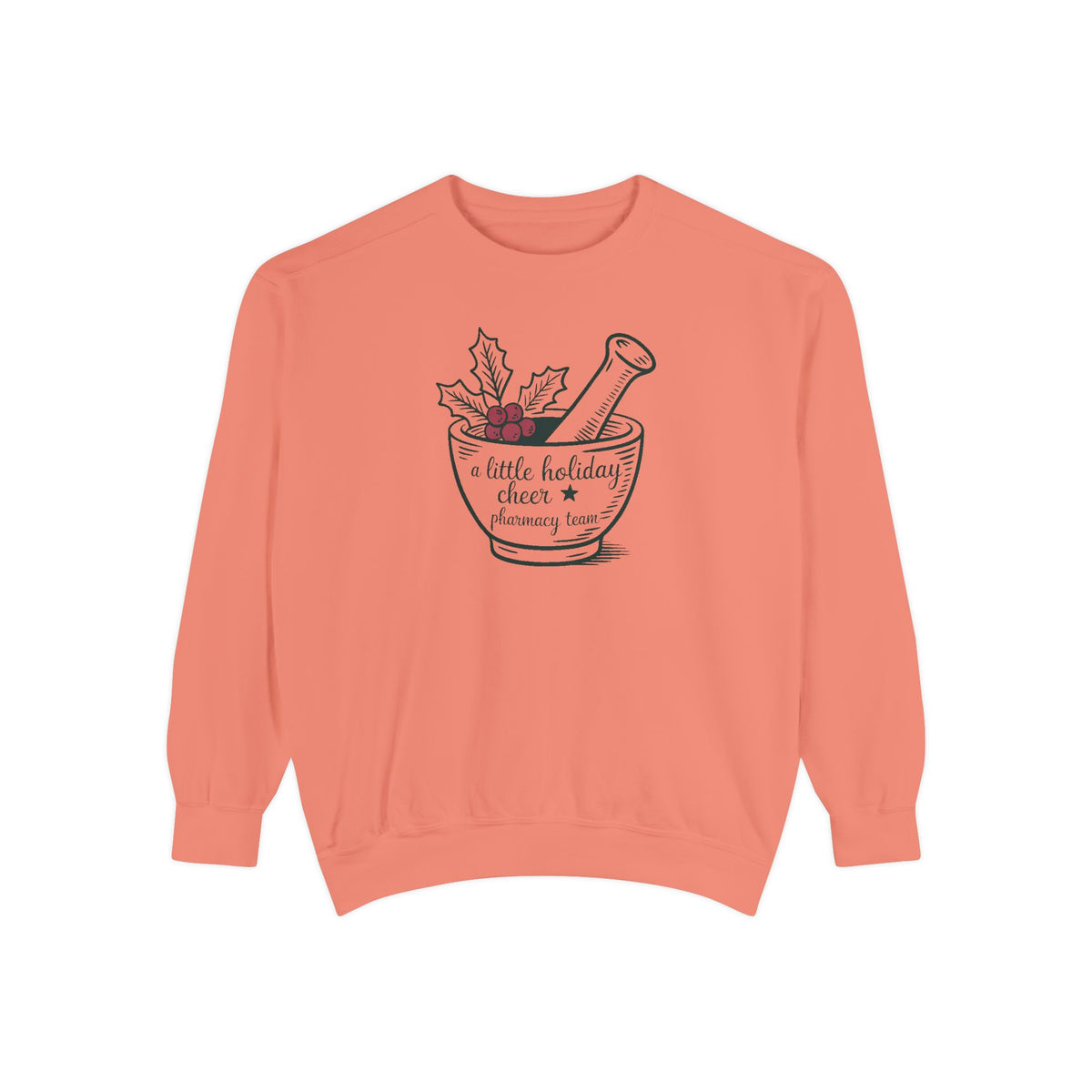 Pharmacy Team Sweatshirt, Christmas Gift For Pharmacist, A Little Holiday Cheer Crewneck, Pharmacy Christmas Crew Shirt, Pharm Tech Holiday…