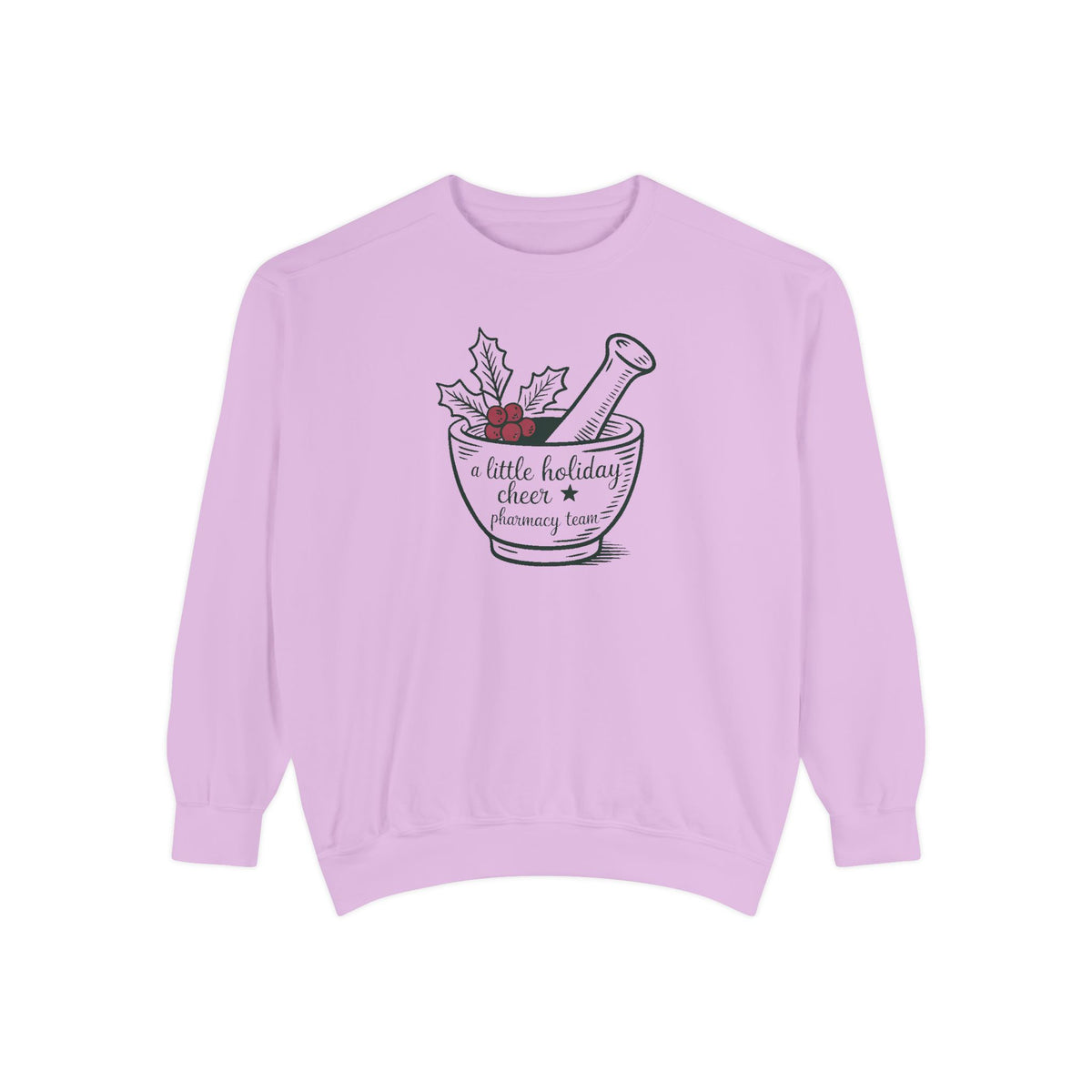 Pharmacy Team Sweatshirt, Christmas Gift For Pharmacist, A Little Holiday Cheer Crewneck, Pharmacy Christmas Crew Shirt, Pharm Tech Holiday…