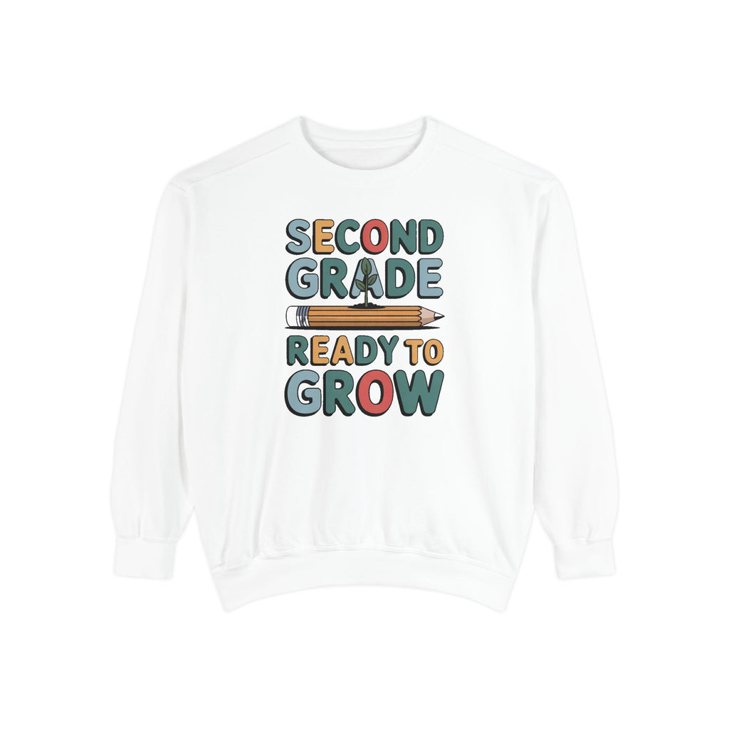 Second Grade Sweatshirt, Ready To Grow Back To School Shirt, Second Grader Gift, First Day Of School Crewneck, Cute Student Sweatshirt
