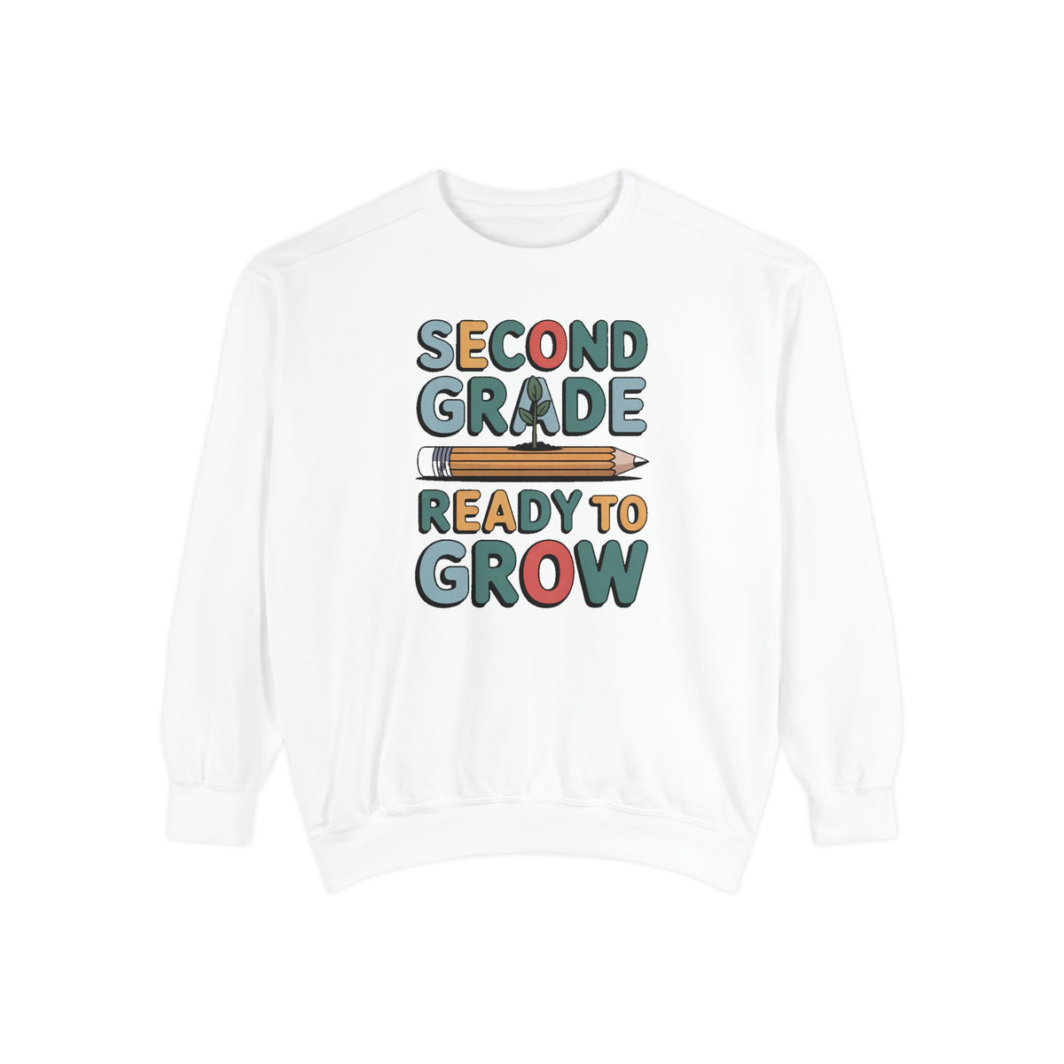 Second Grade Sweatshirt, Ready To Grow Back To School Shirt, Second Grader Gift, First Day Of School Crewneck, Cute Student Sweatshirt