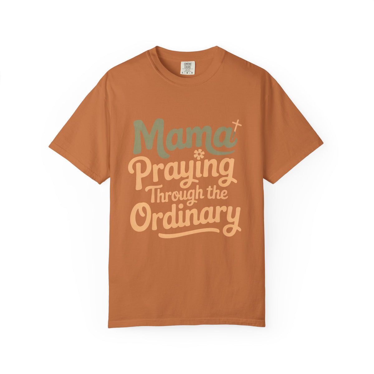 Christian Mom Shirt, Mama Praying Through The Ordinary Tee, Faith Based Gift For Mom, Religious Mom Shirt, Christian Mama Gift, Mothers Day…