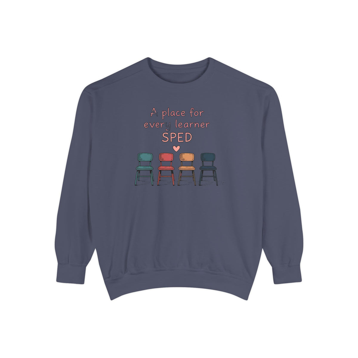 SPED Teacher Sweatshirt, A Place For Every Learner, Back To School Gift For Special Education Teacher, Inclusion Classroom Tee