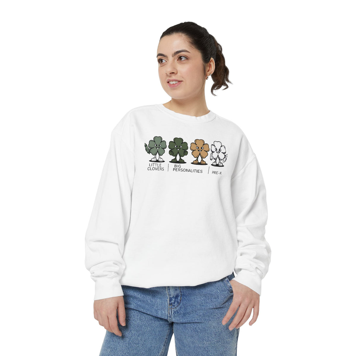 Pre-K Teacher Sweatshirt, St Patrick's Day Gift For Preschool Teacher, Little Clovers Crewneck, Lucky Teacher Shirt, Preschool Teacher Appr…