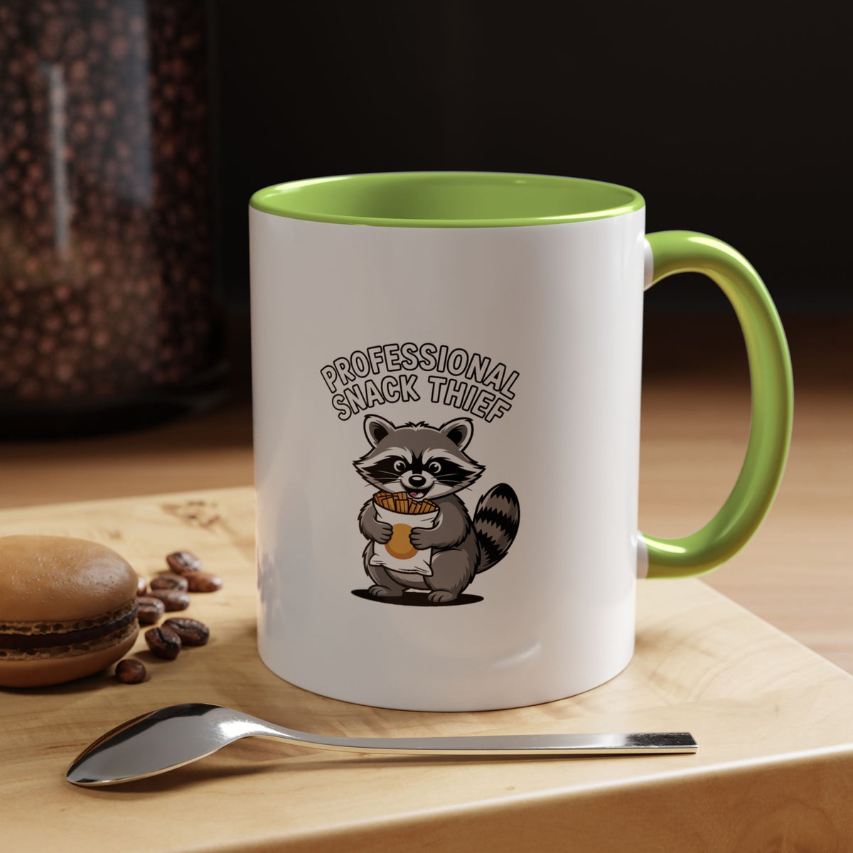 Professional Snack Thief Raccoon Mug, Funny Raccoon Coffee Mug, Cute Chip Thief Ceramic Mug, Snack Lover Gift, Trash Panda Mug