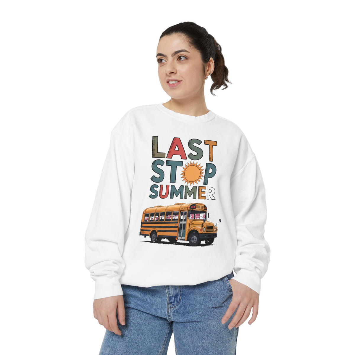 Bus Driver Sweatshirt, Last Stop Summer Crewneck, End of School Year Gift For Bus Driver, School Bus Driver Appreciation Gift, Last Day of…