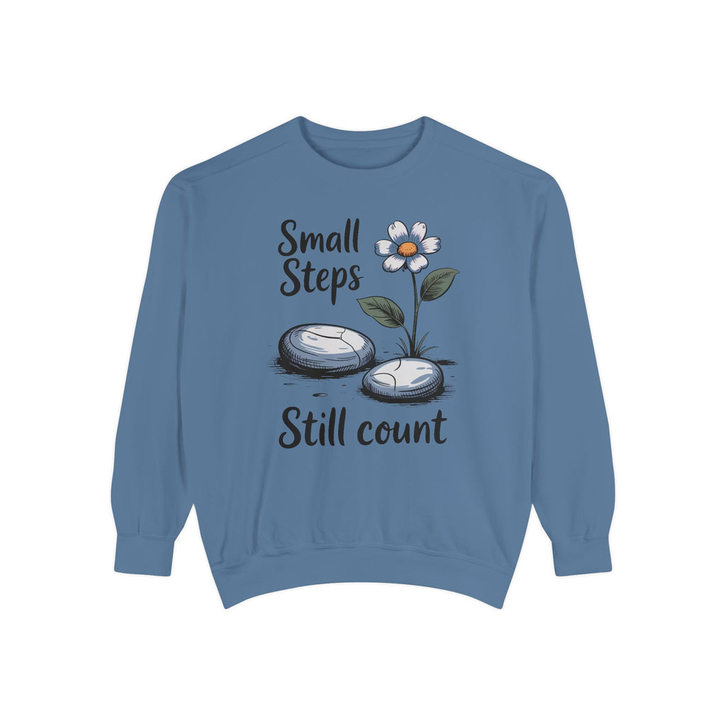 Mental Health Awareness Sweatshirt, Small Steps Still Count Crewneck, Encouragement Gift For Anxiety, Therapy Support Sweatshirt, Self Care…