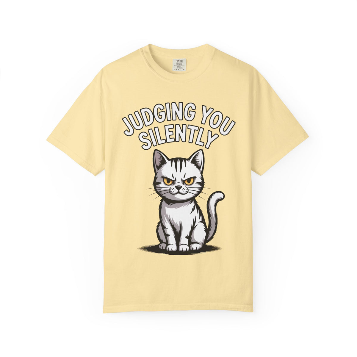 Judging You Silently Cat Shirt, Funny Sarcastic Cat T-Shirt, Cute Unimpressed Cat Lover Gift, Snarky Cat Graphic Tee