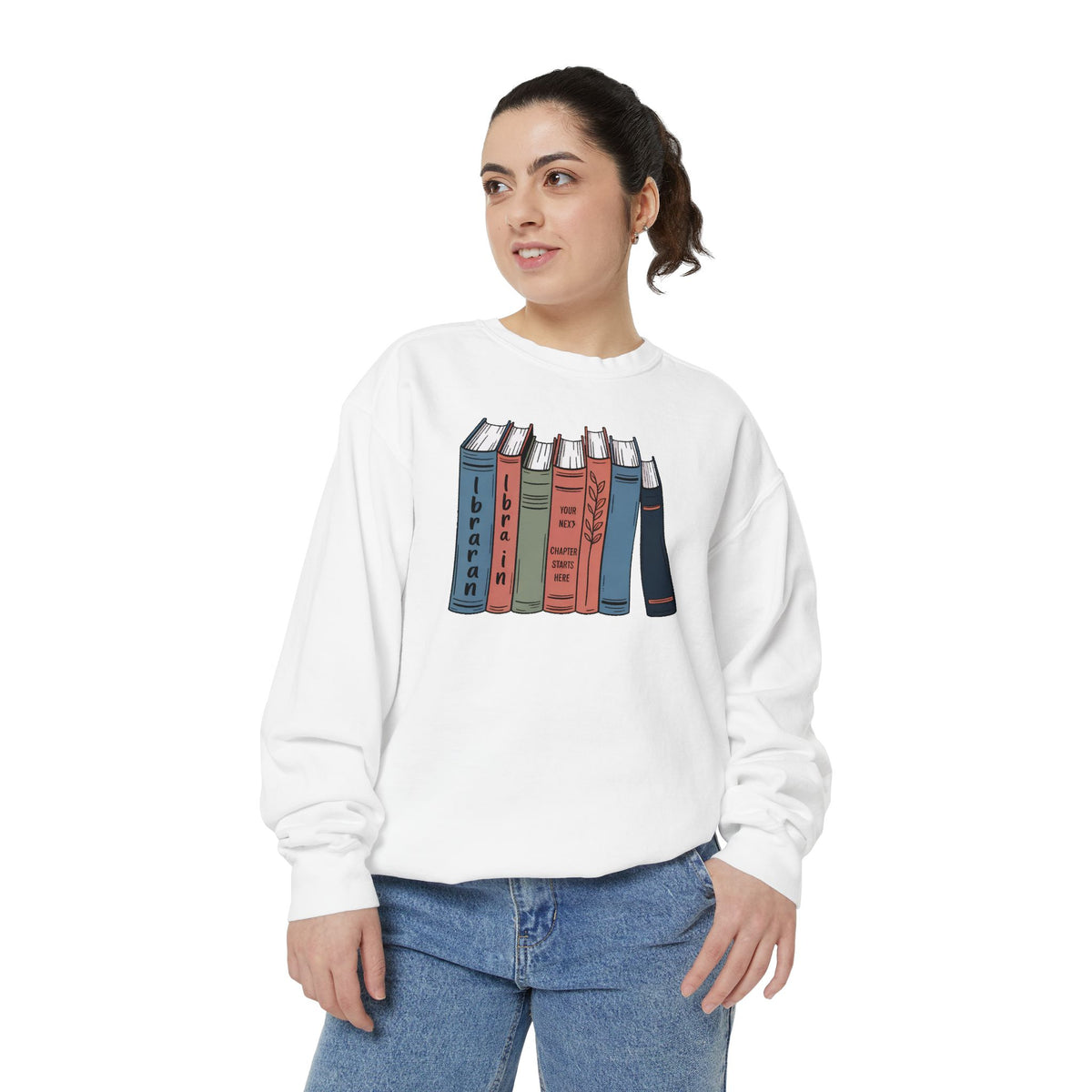 Librarian Sweatshirt, Retirement Gift For Librarian, Your Next Chapter Starts Here, Librarian Retirement Crewneck, Book Lover Gift