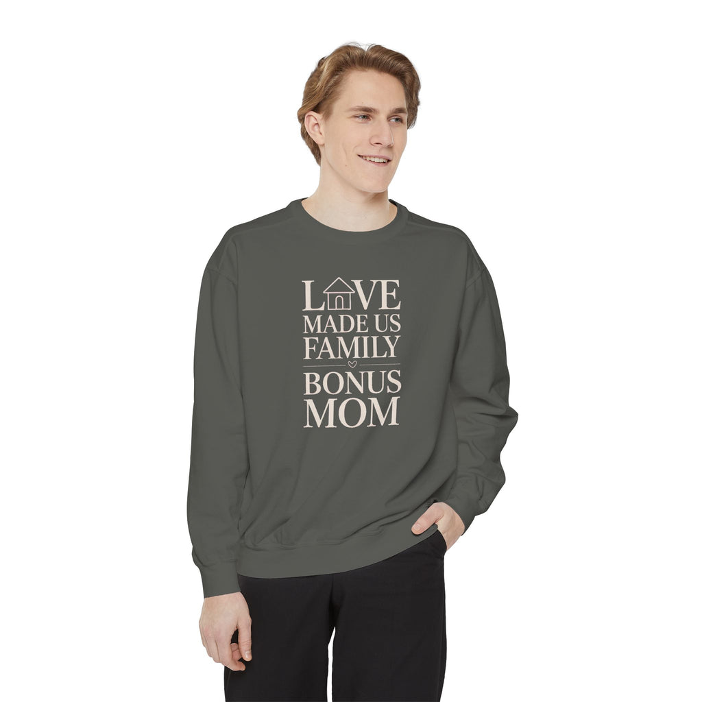 Bonus Mom Sweatshirt, Love Made Us Family Crewneck, Mother's Day Gift For Bonus Mom, Stepmom Gift, Blended Family Sweatshirt, Bonus Mom Gift