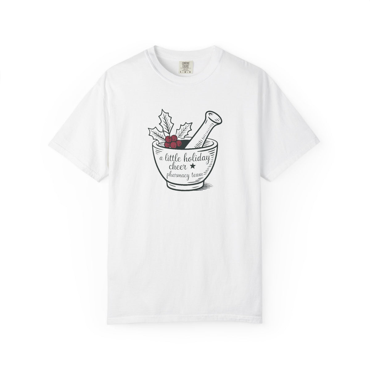 Pharmacy Team Christmas Shirt, A Little Holiday Cheer Tee, Pharmacy Christmas Crew Gift, Funny Pharmacist Holiday Shirt, Pharmacy Staff Tee