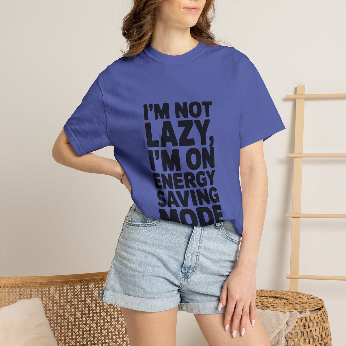 I'm Not Lazy I'm On Energy Saving Mode Shirt, Funny Sarcastic T-Shirt, Lazy Day Tee, Funny Gift for Him Her, Introvert Shirt