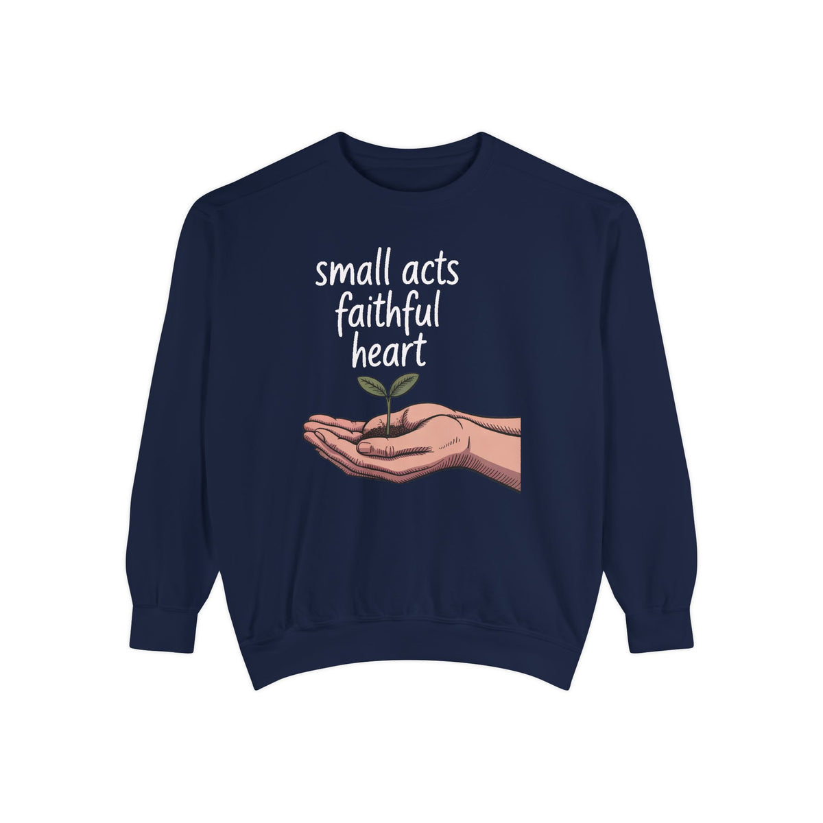 Church Volunteer Sweatshirt, Small Acts Faithful Heart Crewneck, Faith Based Gift For Volunteer, Christian Positive Message Pullover, Minis…