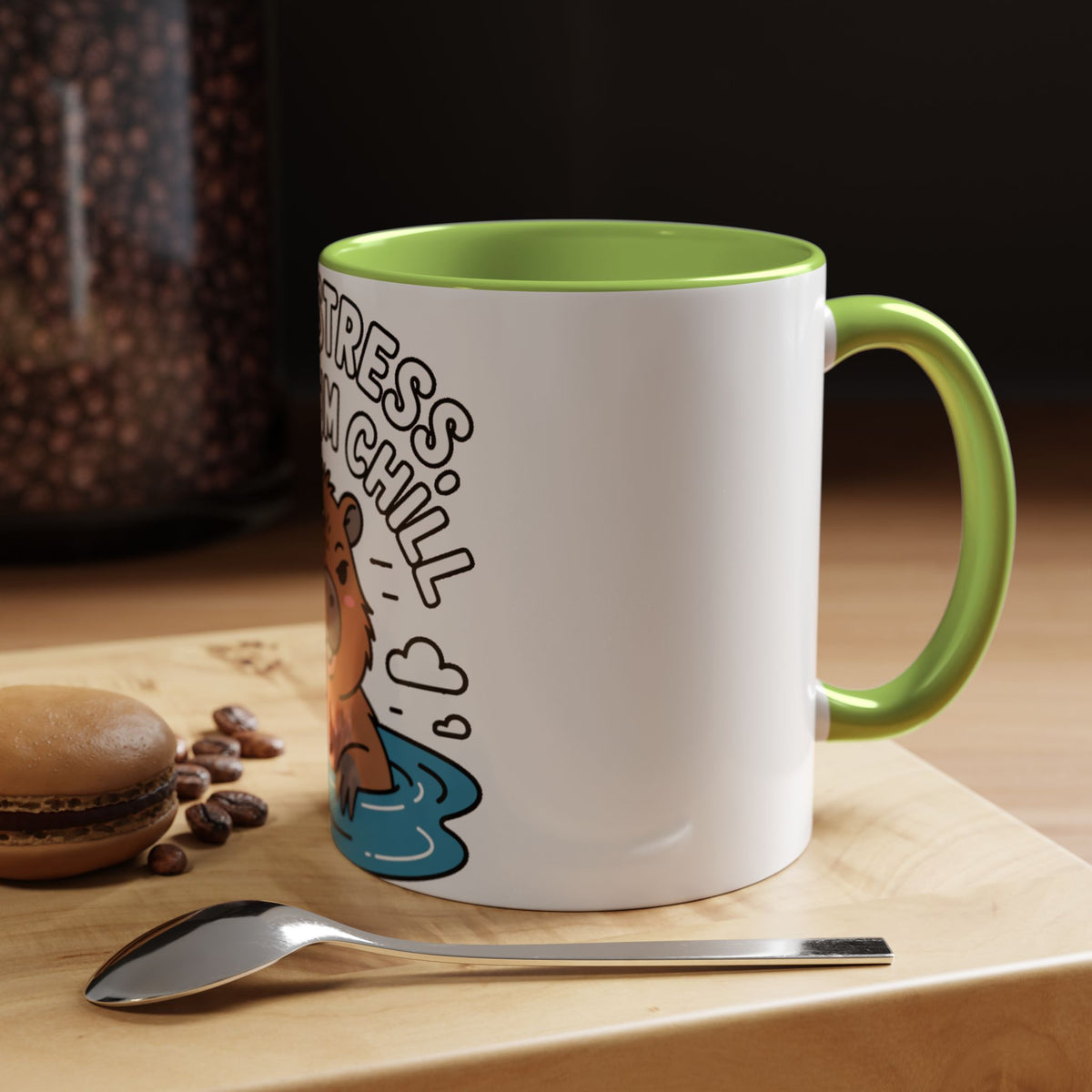 Zero Stress Capybara Mug, Funny Chill Capybara Coffee Cup, Cute Hot Spring Animal Gift, Zero Stress Maximum Chill Mug